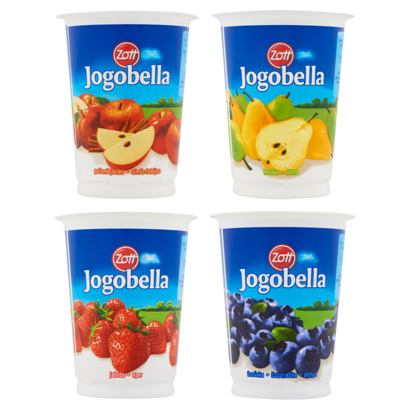 Zott Jogobella élőflórás gyümölcsjoghurt 400 g standard