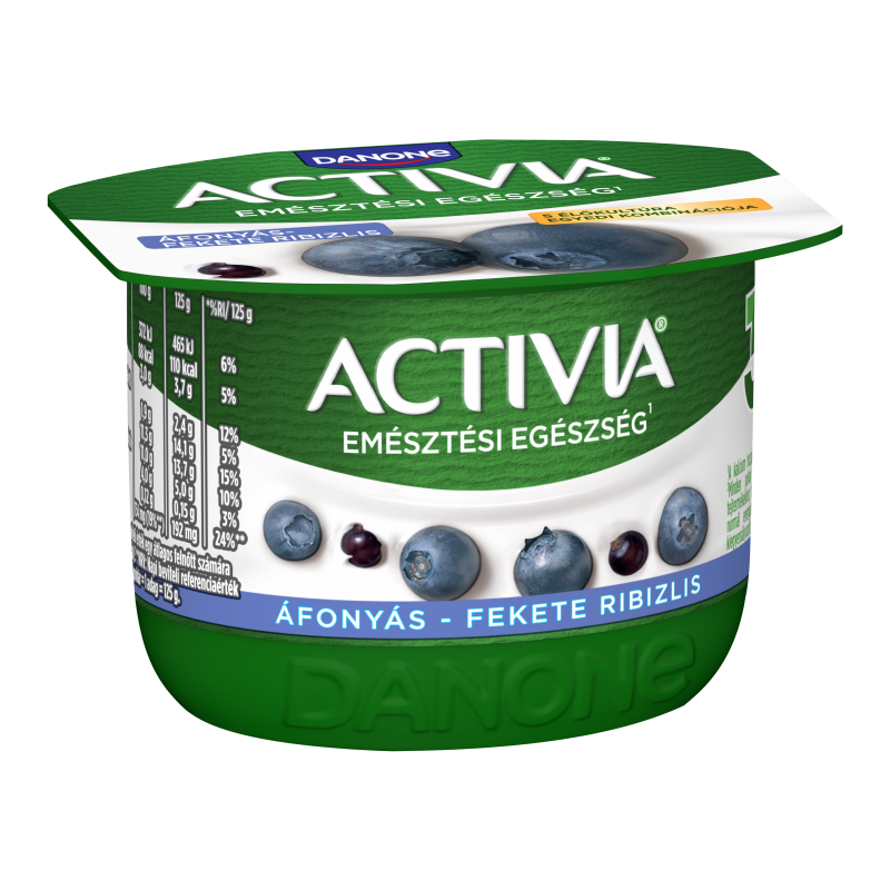 Danone Activia élőflórás gyümölcsjoghurt 125 g áfonya-feketeribizli