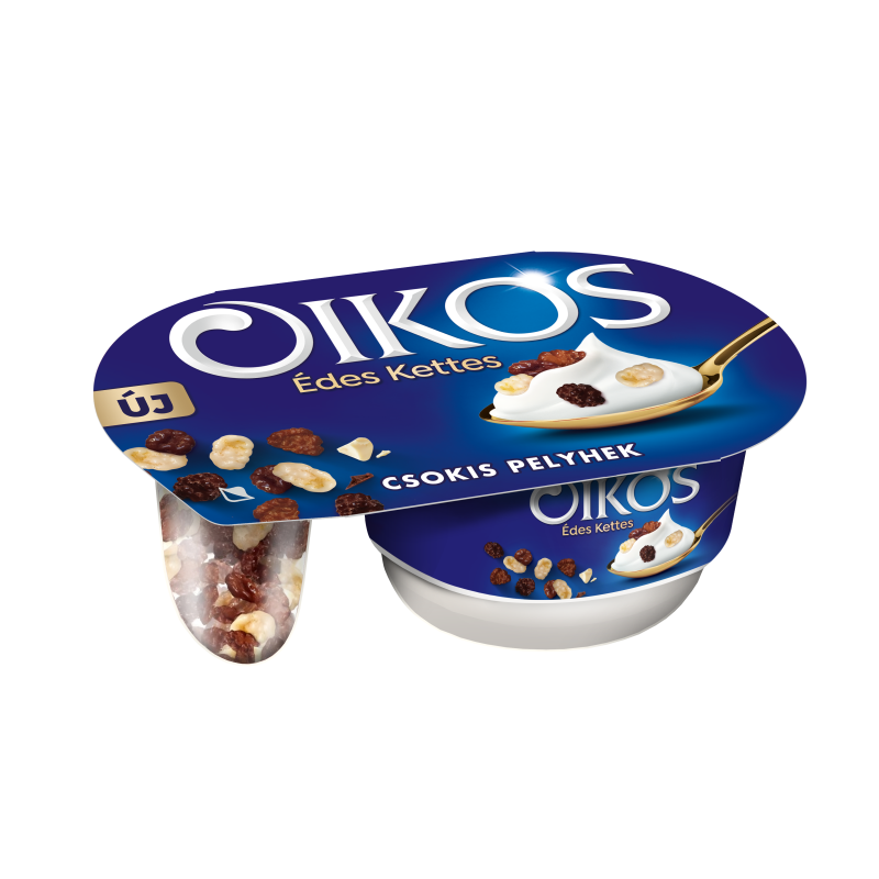 Danone Oikos Édes Kettes 102 g csokis pelyhek