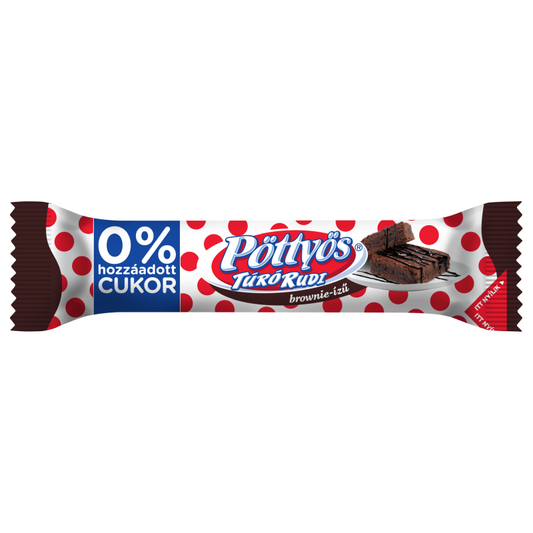 Pöttyös Túró Rudi 35 g brownie ízű, 0% hozzáadott cukorral