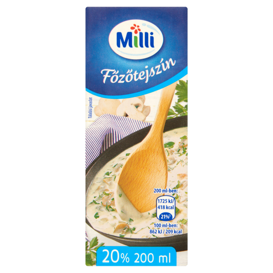 Milli UHT főzőtejszín 200 ml 20%