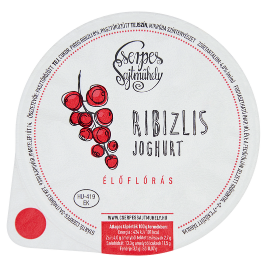 Cserpes joghurt 250 g ribizlis