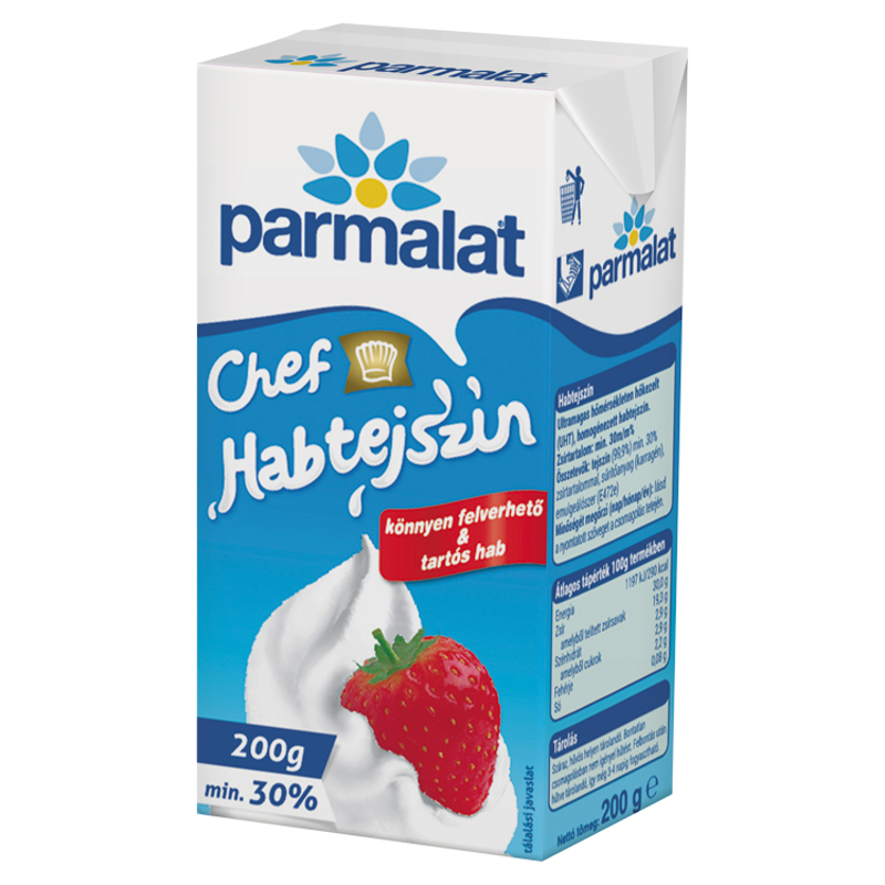 Parmalat Chef UHT tartós habtejszín 200 g 30% zsírtartalommal